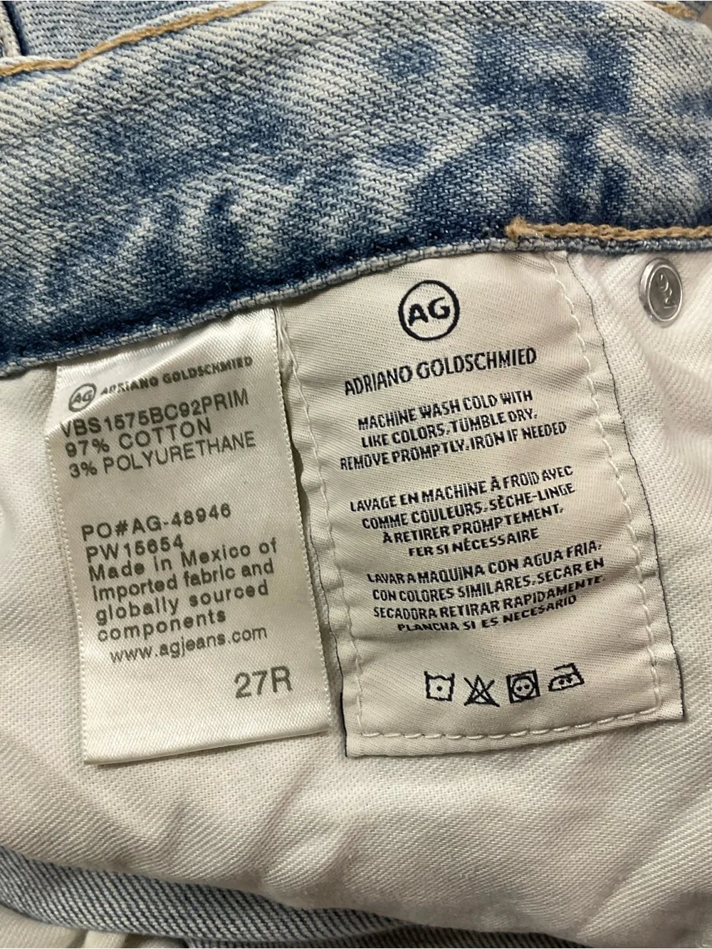 AG Ex-Boyfriend Contour 360 Slouchy Slim Jeans Womens 27